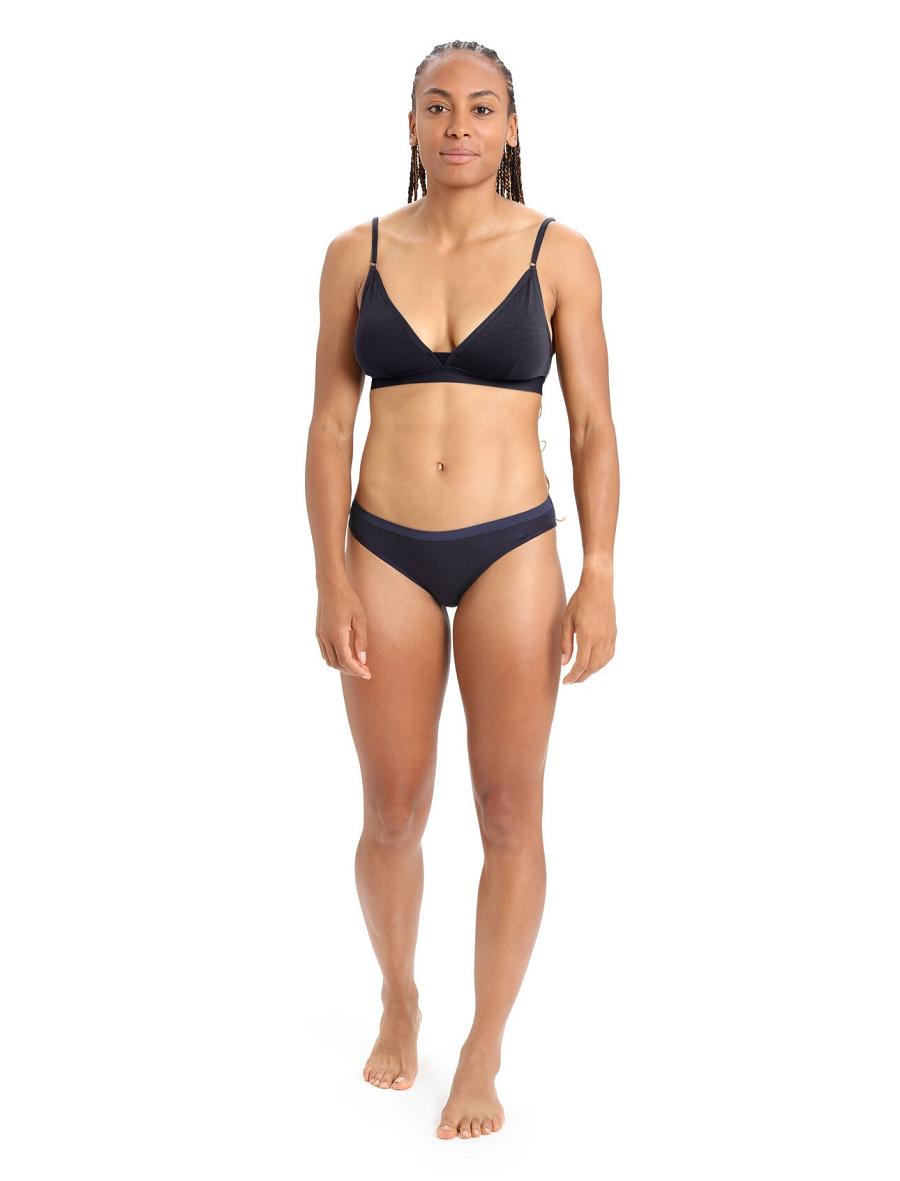 Icebreaker Merino Siren Bikini Briefs Naisten Yksiosainen ja sarjat Laivastonsininen | FI 1739LISH